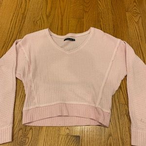 Abercrombie & Fitch light pink knitted sweater
